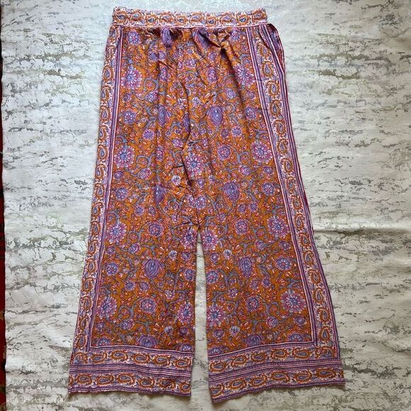 Rachel Roy Paisley Lounge Crop Pants - Picture 9 of 9